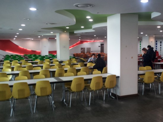 The "Haegwon Park Cafeteria" is one of the most spacious cafeterias on campus