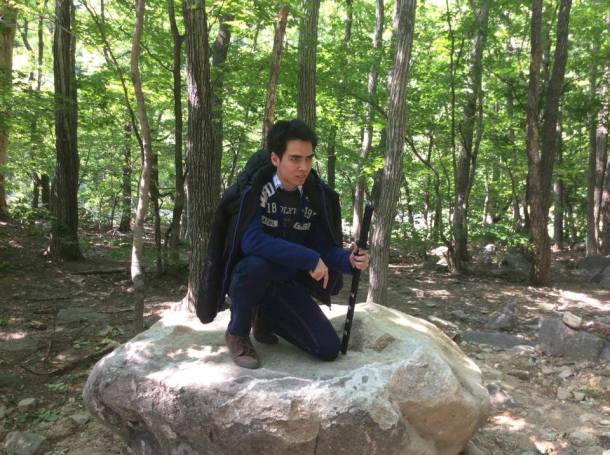 9 met a samurai (my friend) on our way